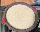 Une image de l'étape 8 de Tarte sans pâte aux amandes et groseilles rouges.