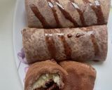 Foto langkah ke 5 dari resep Dadar gulung coklat pisang simple.