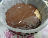 Foto del paso 5 de la receta: Tarta de cumpleaños de flan, chocolate y galletas 🎂