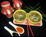 A picture of step 8 of Chicken veggies noodles soup.