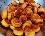A picture of step 9 of Mini Bhakharwadi (Maharashtrian snacks).