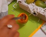 A picture of step 8 of Stuffed mango malai kulfi.