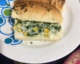 A picture of step 2 of Corn palak bites.
