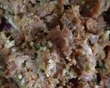 A picture of step 1 of Red spicy koftay.