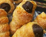 Foto langkah ke 7 dari resep Kue Cum-Cum Fla Coklat Homemade puff pastry.