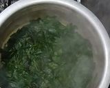 A picture of step 1 of Palak Gosht.