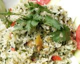 Hình bước làm 6 của món Cơm chiên cá mặn