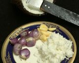 A picture of step 3 of Homely to the core, chena asthram (elephant foot yam in coconut base).