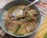 Hình bước làm 4 của món Canh thịt heo (돼지국밥)