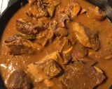 A picture of step 1 of California Farm Goat Confit with Garbanzo Beans.