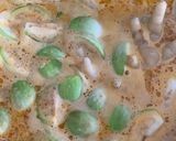 รูปขั้นตอนการทำที่ 4 ของ ขนมจีนแกงไก่ สูตรน้ำซุปคอลลาเจน