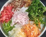 A picture of step 3 of Kodo vegetables millet pancake.