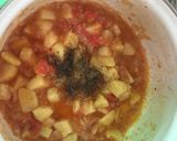 A picture of step 3 of Anday aloo bujia.