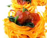 Foto del paso 7 de la receta: Nidos de espaguetis con longaniza fresca