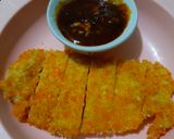 Foto langkah ke 8 dari resep Chicken Katsu Saus Barbeque.