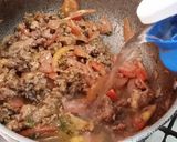 A picture of step 4 of Lobia Qeema (black eyed beans with mince).
