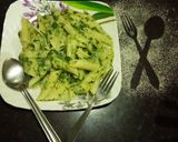 A picture of step 5 of Cheesy Spinach pasta.