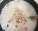 Creamy Vegetable Soup(Microwave recipe) recipe step 5 photo