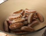 A picture of step 1 of Sausage and red wine casserole #mycookbook.