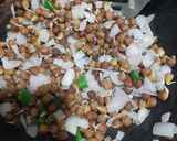 A picture of step 1 of Sprouted Chana fry.