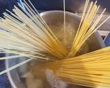 Spaghetti with garlic, oil and potato recipe step 2 photo