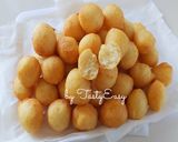 Foto langkah ke 4 dari resep CARA BIKIN DONAT 3 BAHAN | Loukoumades [Greek Donuts].