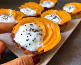 Hình bước làm 5 của món Eatclean/ Tart Yến Mạch, Sữa Chua và Xoài
