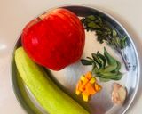 A picture of step 1 of Apple 🍎Cucumber 🥒Smoothie 😋~Warming Winter Herbs 🌿 Smoothie🧋🥤in 10 Minutes 😋.