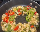 A picture of step 2 of Chicken Arrabbiata.
