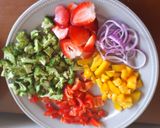 A picture of step 7 of Spicy vegetarian pizza.