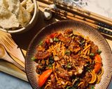Foto langkah ke 7 dari resep Mie Goreng Sapi Belacan.
