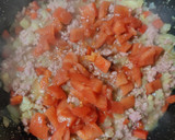 Foto del paso 4 de la receta: Berenjena rellena de carne, verduras y bechamel