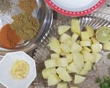 A picture of step 1 of Aloo ki khatti methi chaat.