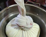 A picture of step 3 of Shrikhand Puri.