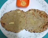 A picture of step 4 of Bajra Aloo Ki Roti.