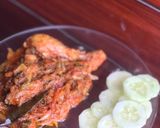 A picture of step 6 of Karelay chicken.