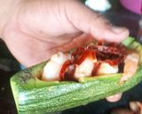Foto del paso 8 de la receta: Calabacita española rellena de camarón, bañada en salsa bechamel