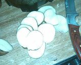 A picture of step 3 of Irish Potato Stacks w/ gravy.