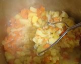 A picture of step 3 of Root Veg Mash.
