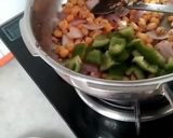 A picture of step 8 of Green Rice with Paneer and Vegetables in Creamy Cheesy Ragi Sauce.