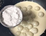 A picture of step 5 of Paal Kozhukattai.
