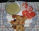A picture of step 4 of Malai boti chicken tikka.