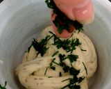 A picture of step 1 of My Soft Cheese With Fresh Chives & Fresh Parsley 😋.
