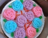 Foto langkah ke 3 dari resep Puding Mawar.