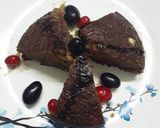 A picture of step 4 of Eggless pumpkin chocolate cake.