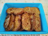 Torrijas normales o sin lactosa y sin azúcar a la plancha o sartén