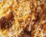 A picture of step 5 of Desi Pulao.
