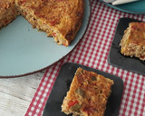 Foto del paso 5 de la receta: Tortilla de bacalao y pimientos