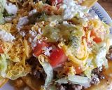 A picture of step 4 of Tostada's / chalupas.
