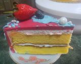 Foto langkah ke 6 dari resep Basic sponge cake no sp tapi hasilnya sangat lembut.